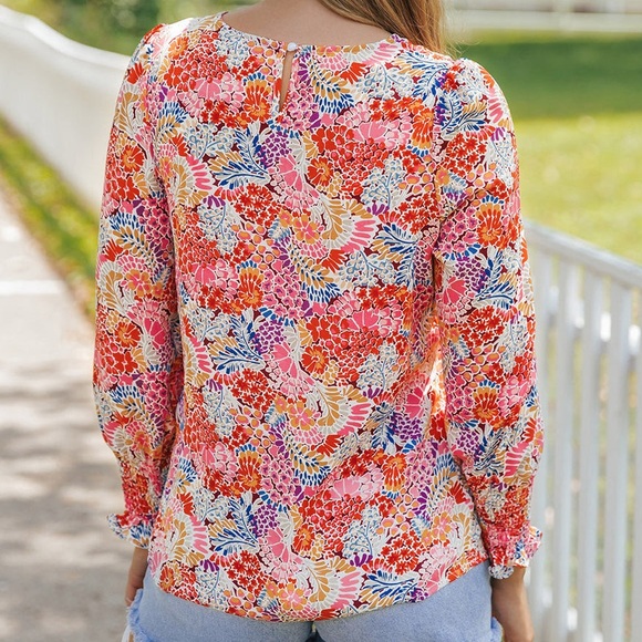 Puff Sleeve Floral Blouse by Nolita Boutique - Picture 4 of 9